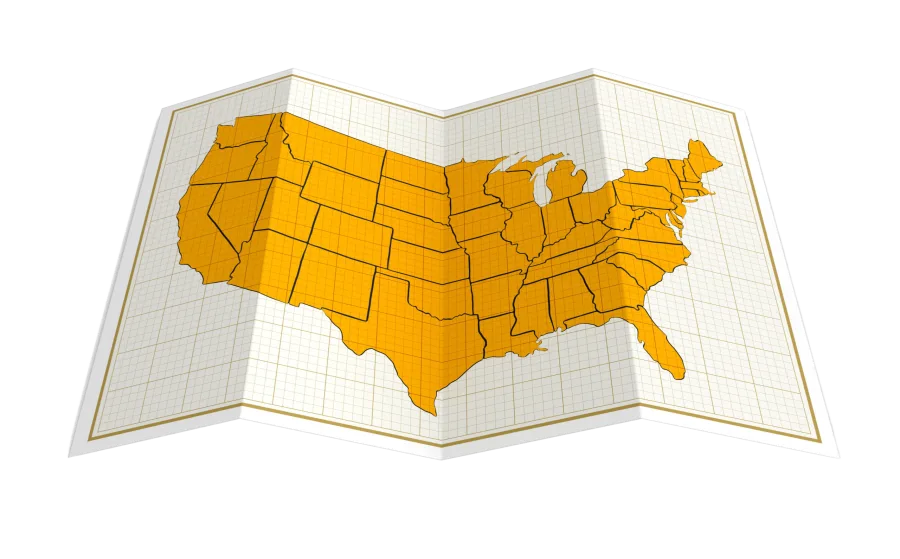 Healthcare coverage across the United States